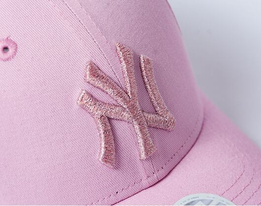 Dámská kšiltovka New Era - 9FORTY Metallic Logo - NY Yankees - Pastel Pink