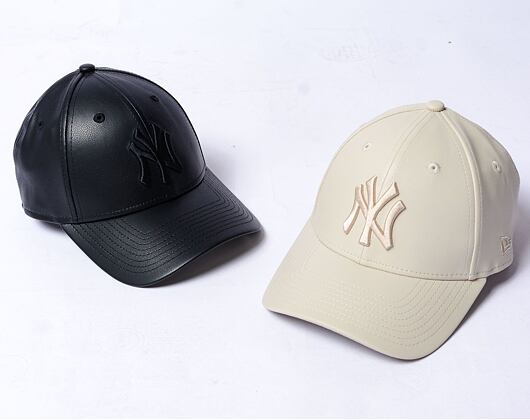 Dámská kšiltovka New Era - 9FORTY Faux Leather - NY Yankees - Black