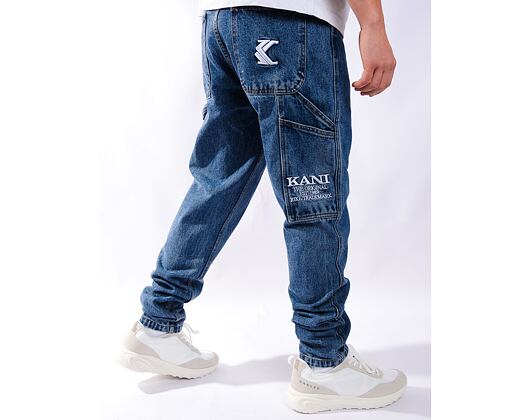 Džíny Karl Kani Retro Tapered Workwear Denim vintage indigo