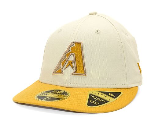 Kšiltovka New Era - 59FIFTY Low Profile "Late Fall Vibes" - Arizona Diamondbacks - Cream / Gold