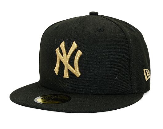 Kšiltovka New Era - 59FIFTY "MLB Metallic" - NY Yankees - Black / Gold