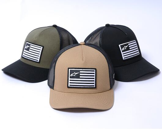 Kšiltovka Alpinestars - Flag Snapback - Sand/Black