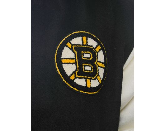 Bunda Mitchell & Ness - Team History Varsity Jacket Current Logo - Boston Bruins - Black