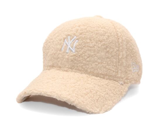 Dámská Kšiltovka New Era - 9FORTY Womens MLB Borg - NY Yankees - Stone / White