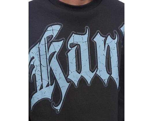 Mikina Karl Kani Kani Inside Out Crew dark grey/ light blue