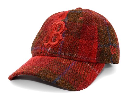 Kšiltovka New Era - 9TWENTY MLB Harris Tweed - Boston Red Sox - Red