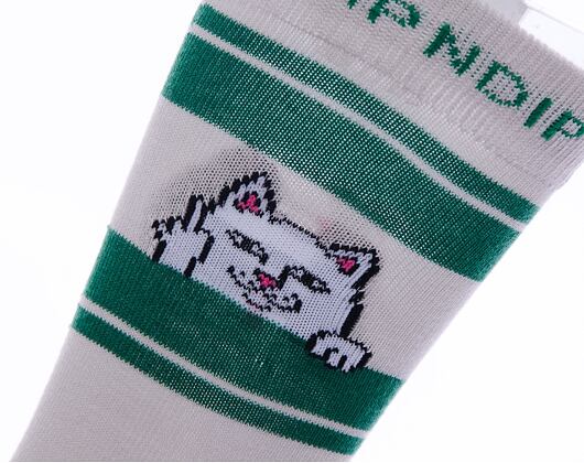 Ponožky Rip N Dip - Peeking Nermal Socks (Grey/Green)