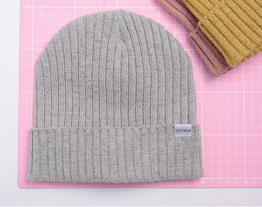 STATEWEAR Frank Beanie Light Grey Melange