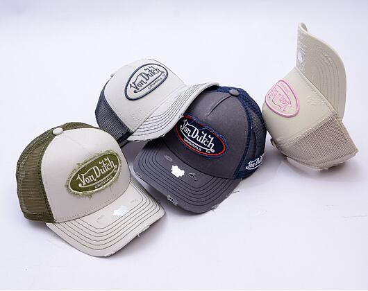 Kšiltovka Von Dutch - Trucker Kalmar - Caps - Cot Twill - White/ Green