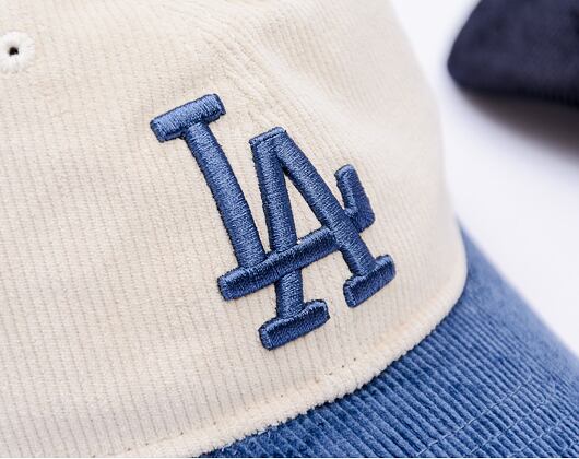 Kšiltovka New Era - MLB Distressed 9TWENTY - LA Dodgers - Cream / Dark Royal