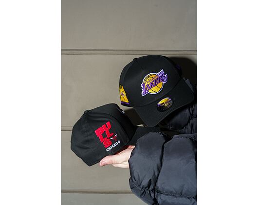 Kšiltovka New Era - NBA Side Patch 9FORTY A-Frame - Chicago Bulls - Black