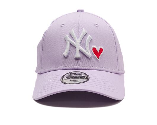 Dětská Kšiltovka New Era - MLB Infill 9FORTY - NY Yankees - Lila / White