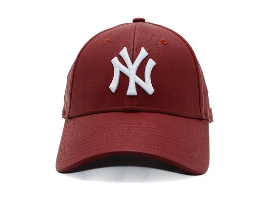 Dámská Kšiltovka New Era - MLB Crinkled PU 9FORTY - NY Yankees - Burgundy