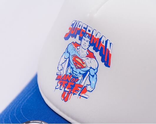 Dětská Kšiltovka New Era - Warner Bros Superman 9FORTY Trucker - Blue Azure