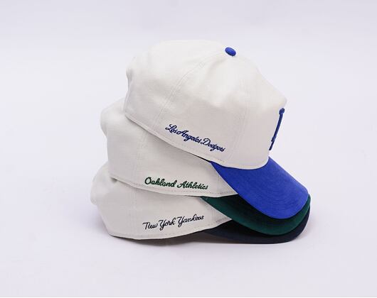 Kšiltovka New Era - MLB Script GOLFER - Oakland Athletics - Cream / Dark Green