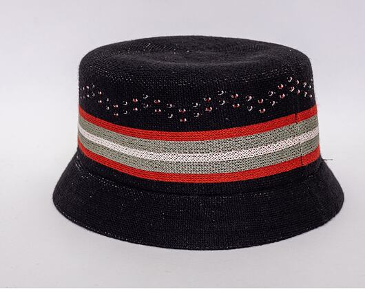 Kangol Slick Stripe Bin Black Hat