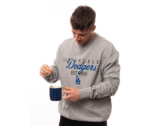 Mikina New Era MLB Lifestyle Crewneck Los Angeles Dodgers Heather Grey / Navy