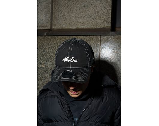 Kšiltovka New Era - Contrast Stitch 9TWENTY - Black / White