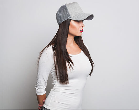 New Era Jersey Trucker 9FORTY Grey Snapback Womens Cap