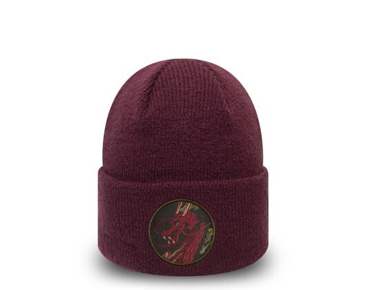 New Era Element Cuff Knit Maroon Winter Beanie