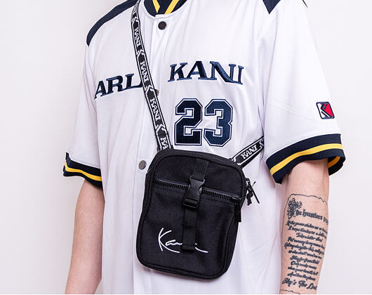 Karl Kani Signature Tape Messenger Bag 4002484 Black/White