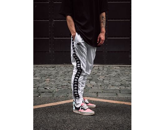 Kappa 222 Banda Rastoria Slim 303KUC0 922 White/Black Sweatpants