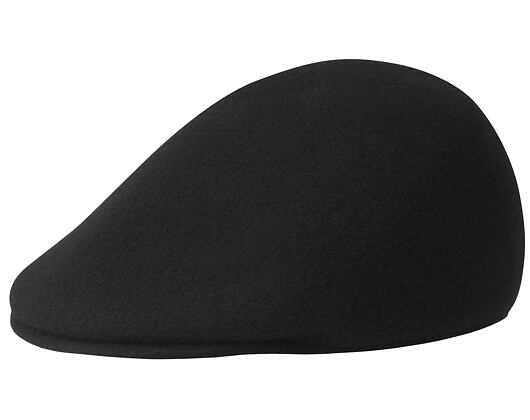 Kangol Seamless Wool 507 Black/Gold Flat Cap