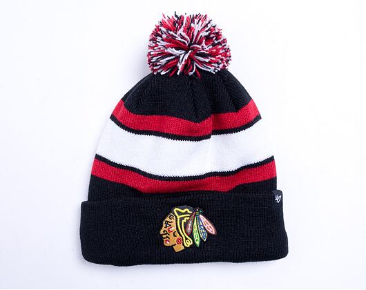 '47 Brand NHL Chicago Blackhawks Wayland Cuff Knit Black Winter Beanie