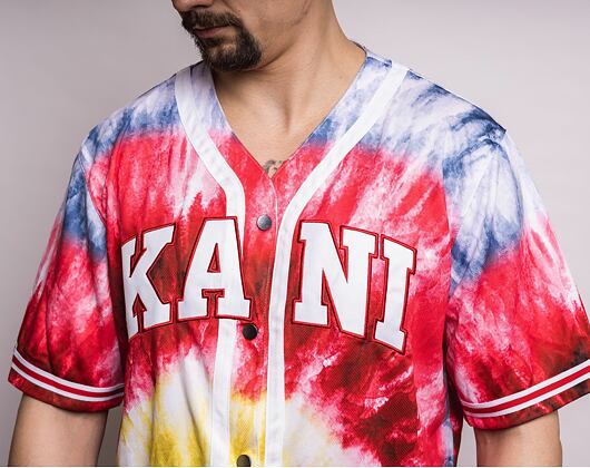 Karl Kani Serif Tie Dye Baseball Shirt multicolor T-Shirt