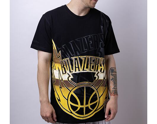 Mitchell & Ness Portland Trail Blazers Big Face 4.0 Tee Black