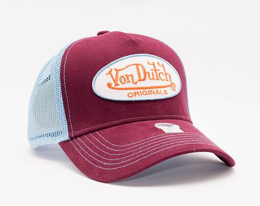 Von Dutch Boston Trucker Cotton Twill Purple/Lt.Blue Cap