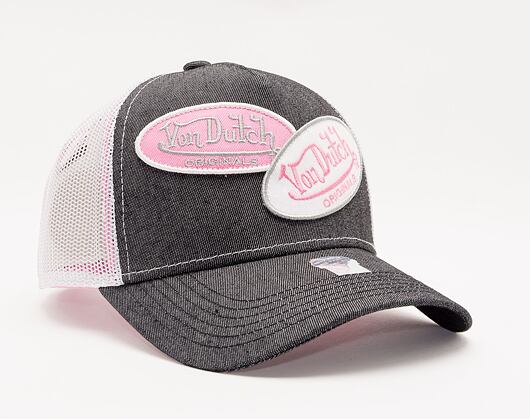 Von Dutch Russel Trucker Denim Black Denim/White Cap