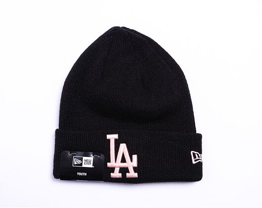 New Era MLB League Essential Beanie Los Angeles Dodgers Black / Blush Pink