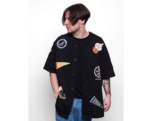 New Era Heritage Patch Jersey Black / Off White T-Shirt