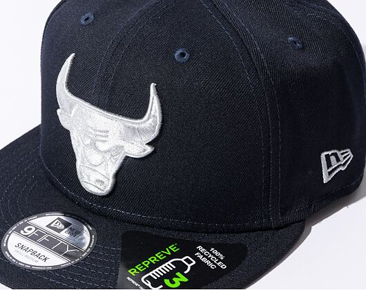 New Era 9FIFTY NBA Repreve Chicago Bulls Navy / Gray Cap