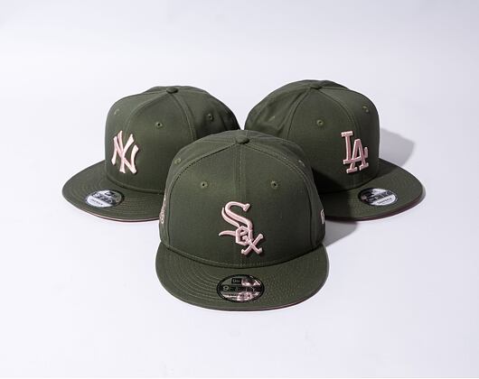 New Era 9FIFTY MLB Side Patch Chicago White Sox New Olive / Dirty Rose Cap