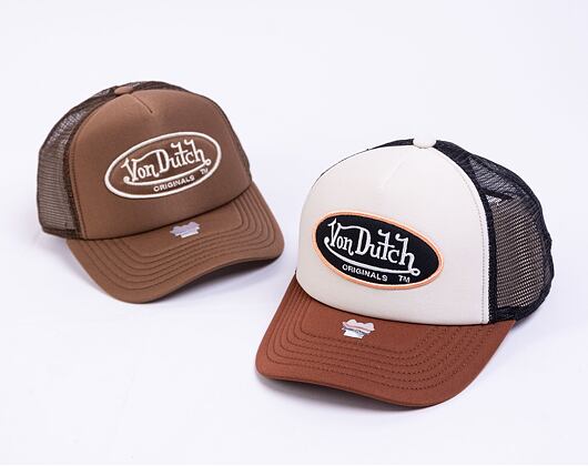 Von Dutch Trucker Tampa Foam Beige/Brown Cap