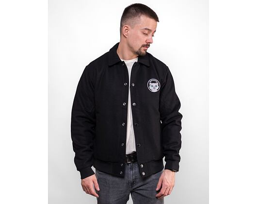 Bunda RIP N DIP Stop Being A Pussy Varsity Jacket Black