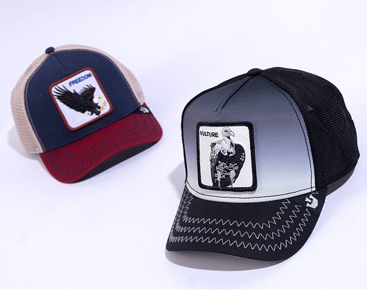 Kšiltovka Goorin Bros Back off Buzzard Trucker Black