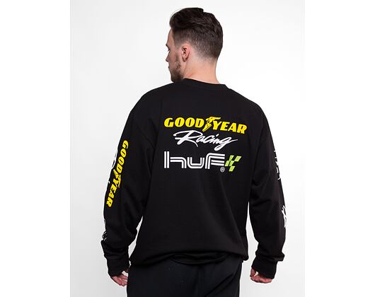 Triko s dlouhým rukávem HUF × GOODYEAR Performance Longsleeve Black