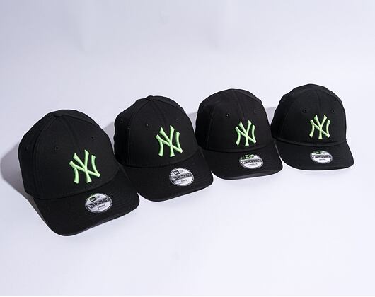 Dětská Kšiltovka New Era 9FORTY Kids MLB League Essential New York Yankees Black / Bright Green