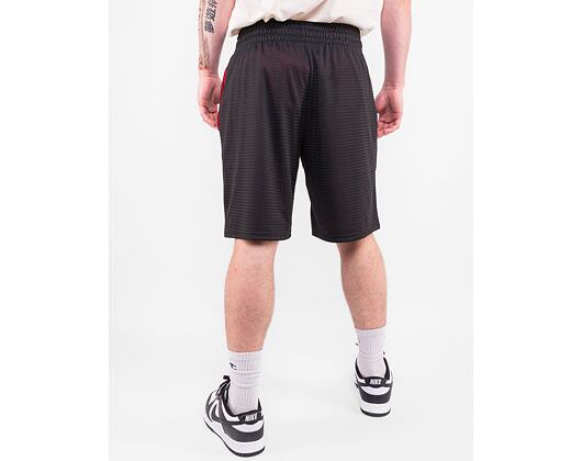 Kraťasy New Era Mesh Shorts Branded Black / Red