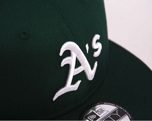 Kšiltovka New Era 9FIFTY MLB Team Side Patch Oakland Athletics Dark Green / White