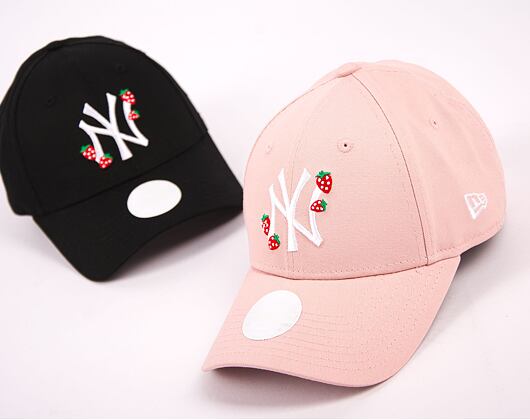 Dámská Kšiltovka New Era 9FORTY Womens MLB Strawberry New York Yankees Black / White