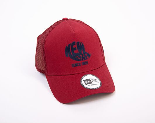 New Era 9FORTY Trucker Heritage Snapback Cardinal Cap