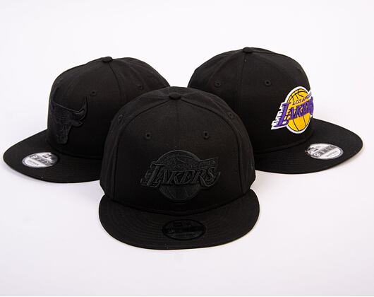 New Era 9FIFTY NBA Black on Black Los Angeles Lakers Black / Black Cap