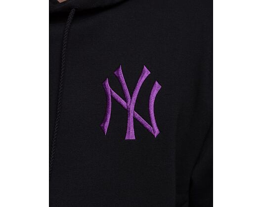 Mikina New Era League Essentials Oversized Hoody New York Yankees Black / Purple Nitro