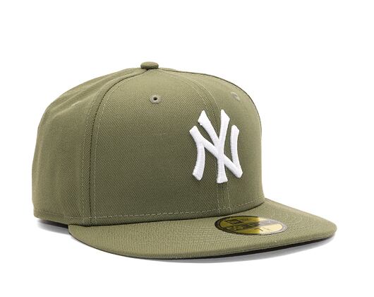 Kšiltovka New Era - 59FIFTY League Essential - NY Yankees - New Olive / White