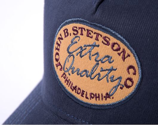 Kšiltovka Stetson Trucker Cap Vintage Brushed Twill Navy Blue