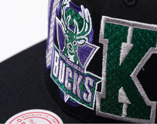 Kšiltovka Mitchell & Ness Varsity Bust Snapback Hwc NBA MILWAUKEE BUCKS Black